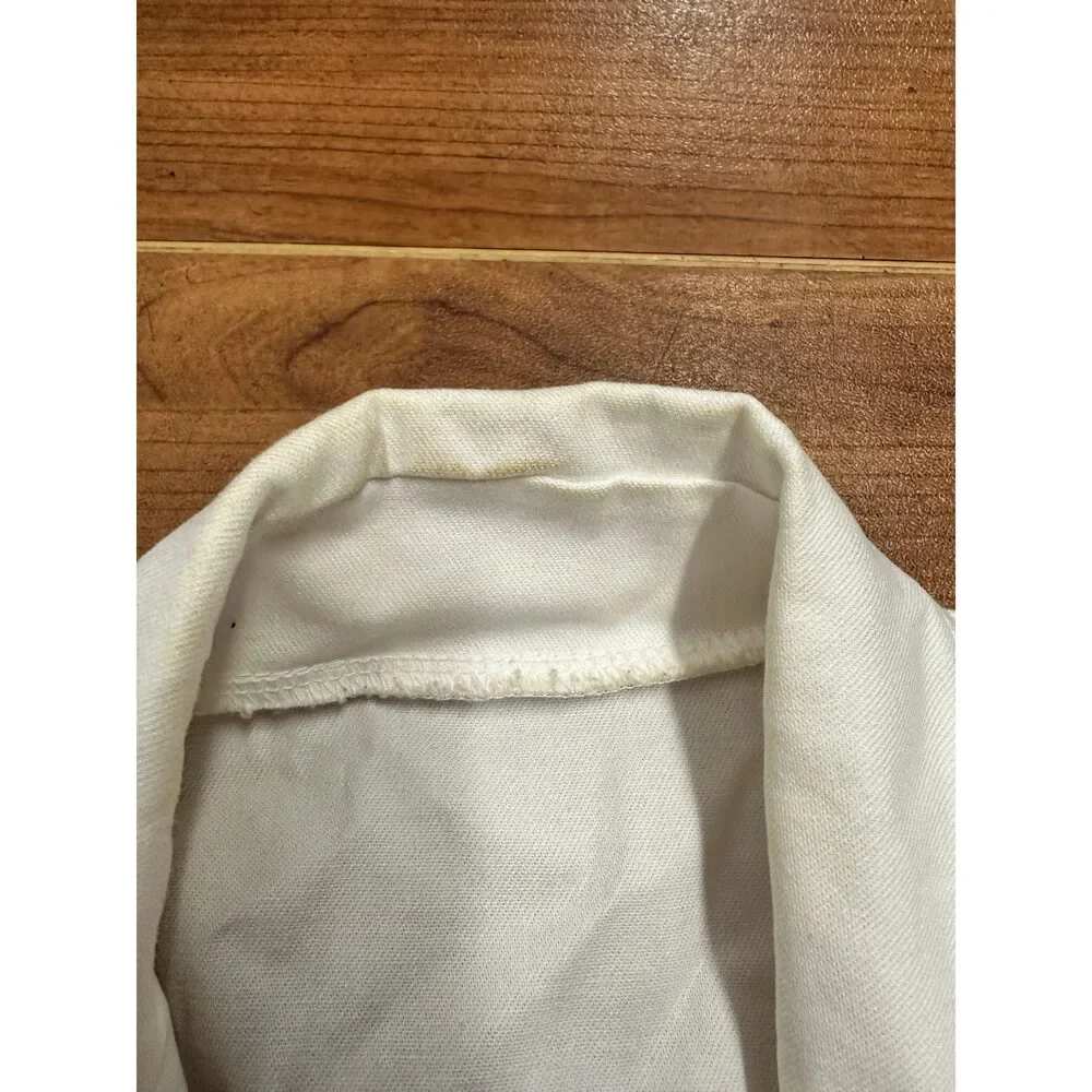 Pre-Owned Dance Costume Weissman 11352 XL Child White Jacket Jazz Sequin